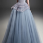 Strapless Beaded Corset Tulle Ball Gown Evening Dress fg8822
