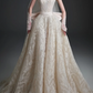 Strapless Sweetheart Lace Ball Gown Wedding Dress With Big Bow fg8824