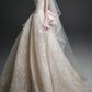 Strapless Sweetheart Lace Ball Gown Wedding Dress With Big Bow fg8824