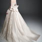 Strapless Sweetheart Lace Ball Gown Wedding Dress With Big Bow fg8824