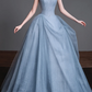 Strapless Sparkle Tulle Ball Gown Evening Dress fg8827