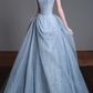 Strapless Sparkle Tulle Ball Gown Evening Dress fg8827