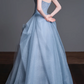 Strapless Sparkle Tulle Ball Gown Evening Dress fg8827