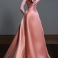 Off Shoulder Satin Ball Gown Evening Dress fg8828