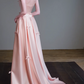 Square Neck Satin Mermaid Evening Gown fg8836
