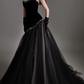 Strapless Beaded Velvet Tulle  Evening Dress fg8839