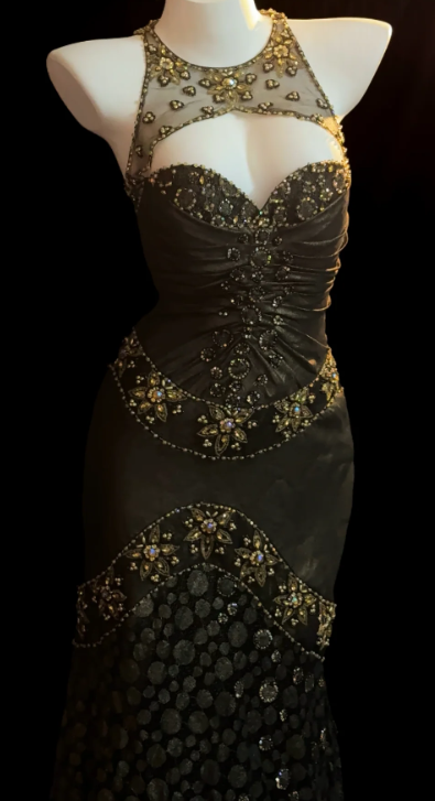 Halter Beaded Mermaid Evening Dress fg8844