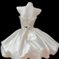Strapless Beaded Satin Short Wedding Dress fg8852