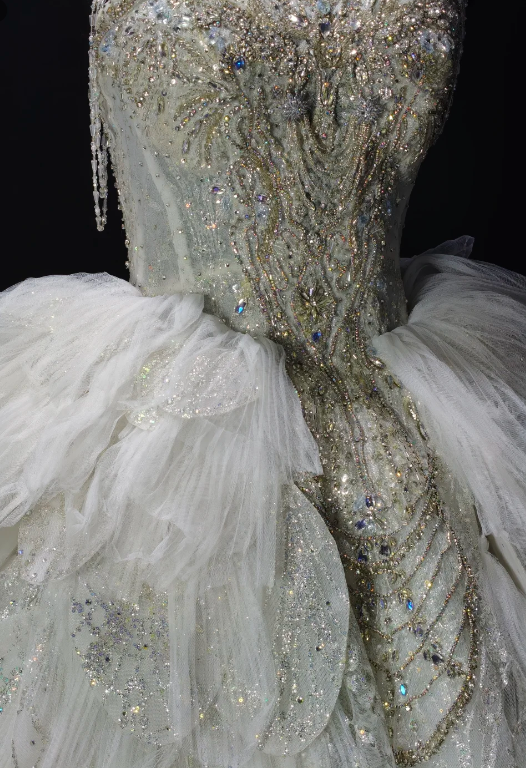 Halter Beaded Sequin Petal Tulle Short Homecoming Dress fg8880