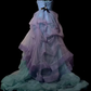 Strapless Gradient Chiffon Prom Gown With Beaded Waistband fg8896