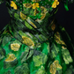 Off Shoulder Leaf Embroidery Floral Ball Gown  fg8907