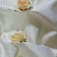 Strapless 3D Rose Pearl Satin Short Puffy Formal Dress  fg8905