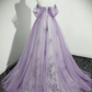 A-Line Light Purple Beaded Sweetheart Evening Dress, Light Purple Prom Dress       fg4416