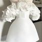 White Short Party Dress,Fashion Homecoming Dress    fg4669