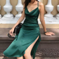 Robe de mariée mi-longue dos nu avec décolleté bénitier fg4796