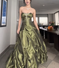 Simple Green Satin Sleeveless Long Prom Dress Formal Party Evening Dress cc2889 main image 1