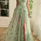 Green Tulle Butterfly Long Prom Dress      fg3594