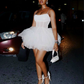 Women's spaghetti mesh mini dress Short Homecoming Dresses      fg6042