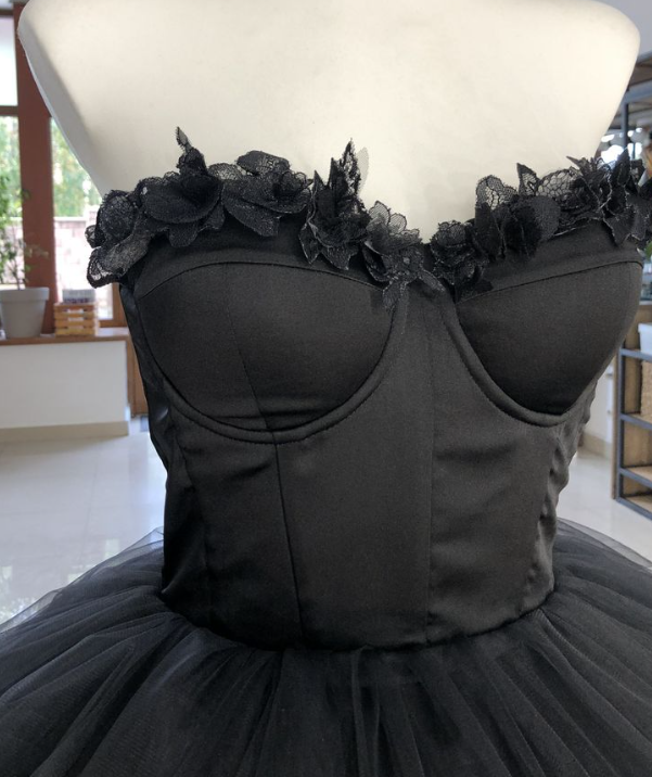 Sweetheart Black Corset Tulle Short Dress Homecoming dress fg3897 formalgowns Sweetheart Black Corset Tulle Short Dress Homecoming dress fg3897 formalgowns