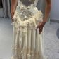 Yellow A Line Sweetheart Neck Long Prom Dress Evening Dress With Applique fg8222