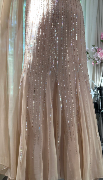 Robe de soirée longue sirène colorée à paillettes, tenue de remise de diplôme fg8362
