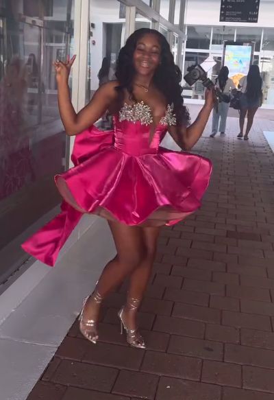 Elegant Ball Gown Strapless Black Girl Summer Birthday Dresses  fg8538