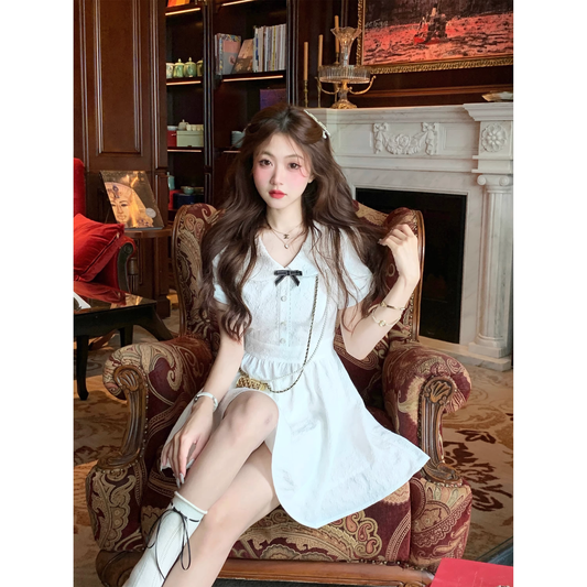 White dress for women in summer  A126