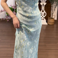 Flora Chiffon Vintage Prom Party Dress Evening Dress Birthday Outfit  fg8717