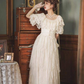 Robe de mariée trapèze à épaules dénudées et dentelle, robe princesse fg7295