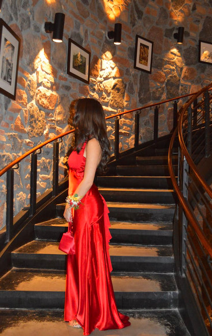 Robe de soirée longue sirène colorée à paillettes, tenue de remise de diplôme fg8362