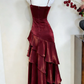 Buntes Meerjungfrau-Partykleid mit Pailletten und langen Abschlusskleidern fg8362