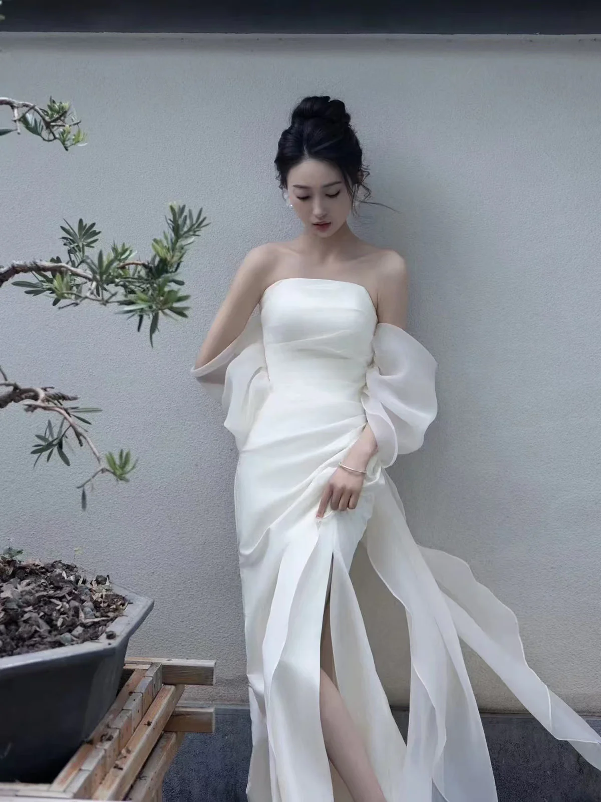 Robe de soirée longue sirène colorée à paillettes, tenue de remise de diplôme fg8362