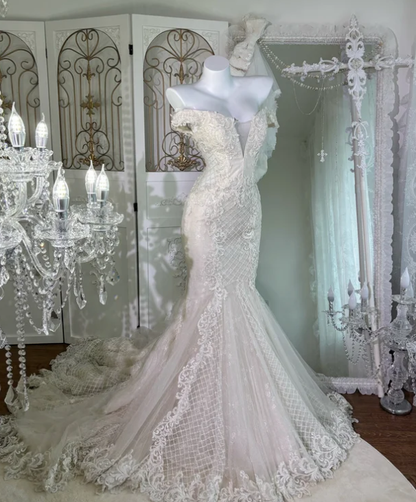 Buntes Meerjungfrau-Partykleid mit Pailletten und langen Abschlusskleidern fg8362