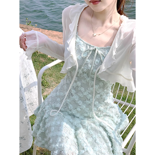 Women's thin sun protection cardigan, summer vest, outerwear  A122