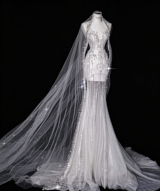 V Neck Beading Wedding Dress Ivory Sexy Wedding Gowns  fg8671