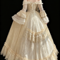 A Line Off Shoulder Ball Gown Wedding Dress Lace Princess Dress      fg7293