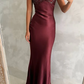 Simple Long Prom Dresses, Pink Evening Party Dresses     fg1421