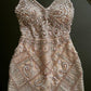 Shinning Crystal Beaded Sheath Short Homecoming Dress     fg28