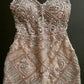 Shinning Crystal Beaded Sheath Short Homecoming Dress     fg28