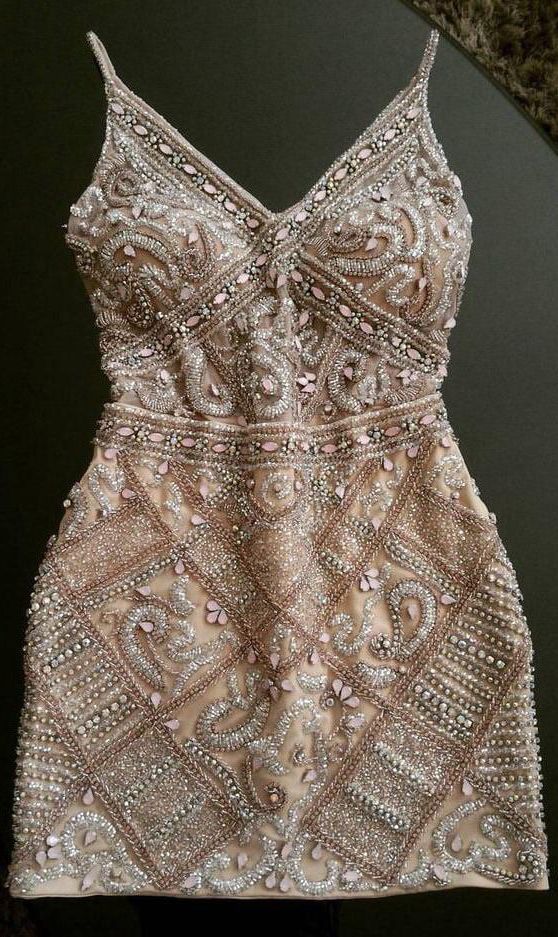 Shinning Crystal Beaded Sheath Short Homecoming Dress     fg28