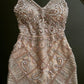 Shinning Crystal Beaded Sheath Short Homecoming Dress     fg28
