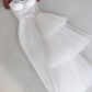 White evening dress Sexy Prom Dress   fg2873