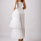 White evening dress Sexy Prom Dress   fg2873