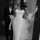White evening dress Sexy Prom Dress   fg2873