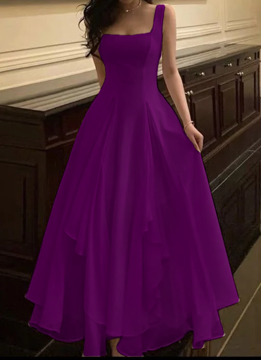 A-Linie Chiffon Ballkleider, Langes Abendkleid, Formelle Kleidung fg3712