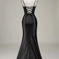 Burgundy Long Prom Dress with High Slit,Formal Graduation Evening Dresses       fg4760