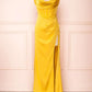 Burgundy Long Prom Dress with High Slit,Formal Graduation Evening Dresses       fg4760