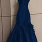 Robe de bal élégante noire à bretelles spaghetti fg5366