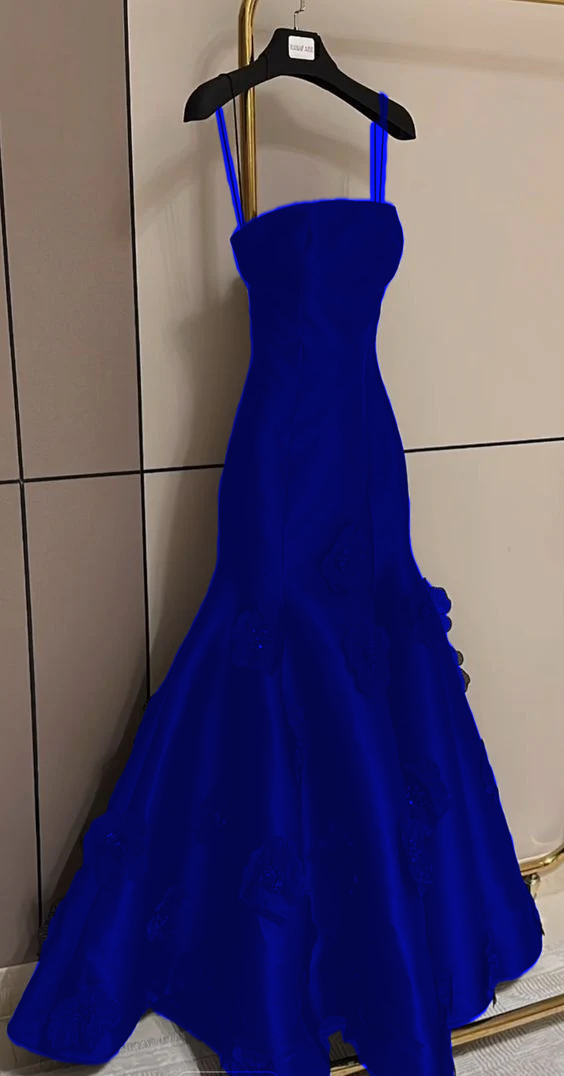 Robe de bal élégante noire à bretelles spaghetti fg5366