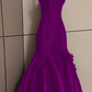 Robe de bal élégante noire à bretelles spaghetti fg5366